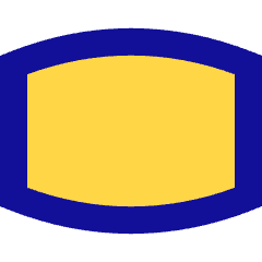 Composition Oval Icon from Sharp Pop Set