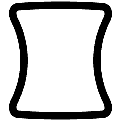 Composition Vertical Icon from Plump Line Set