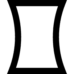 Composition Vertical Icon from Sharp Line Set