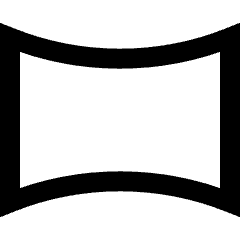Compsition Horizontal Icon from Sharp Line Set