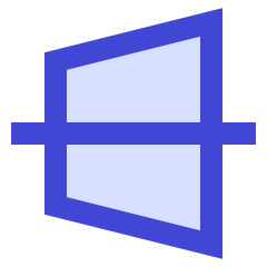 Edit Trapezoid Horizontal Icon from Sharp Duo Set