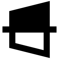 Edit Trapezoid Horizontal Icon from Sharp Remix Set