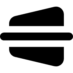 Edit Trapezoid Horizontal Icon from Core Solid Set