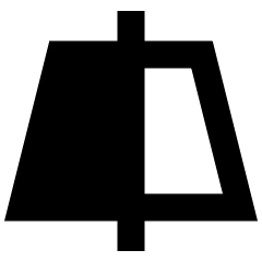 Edit Trapezoid Vertical Icon from Sharp Remix Set