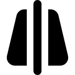 Edit Trapezoid Vertical Icon from Core Solid Set