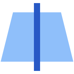 Edit Trapezoid Vertical Icon from Sharp Flat Set