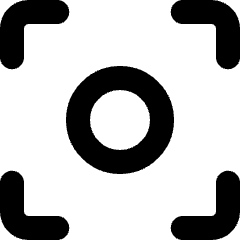 Focus Center Icon from Micro Line Set