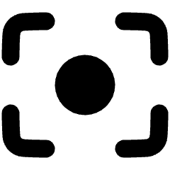 Focus Center Icon from Plump Solid Set