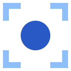 Focus Center Icon from Sharp Flat Set