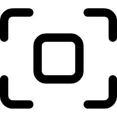 Focus Center Square Icon from Core Line Set