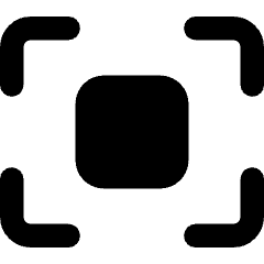 Focus Center Square Icon from Core Remix Set
