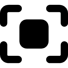 Focus Center Square Icon from Core Solid Set