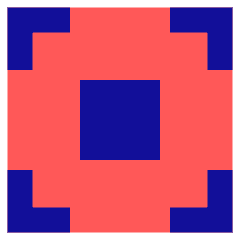 Focus Center Square Icon from Sharp Pop Set