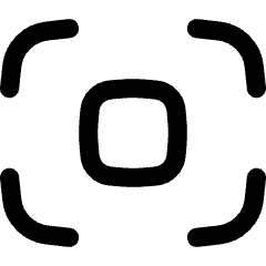 Focus Center Square Icon from Flex Line Set