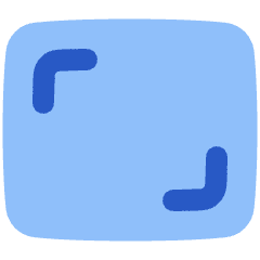Focus Frame Icon from Plump Flat Set