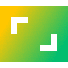 Focus Frame Icon from Sharp Gradient Set