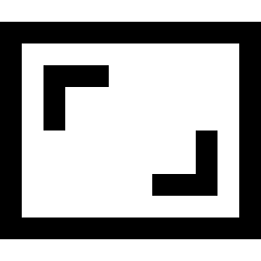 Focus Frame Icon from Sharp Line Set