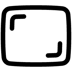 Focus Frame Icon from Plump Line Set