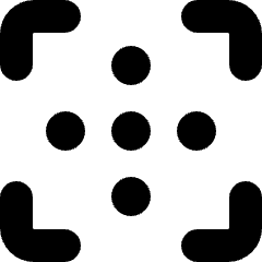 Focus Points Icon from Micro Solid Set