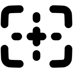 Focus Points Icon from Plump Solid Set