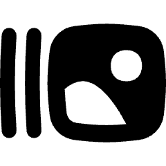 Gallery Slide Icon from Flex Solid Set