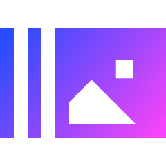 Gallery Slide Icon from Sharp Gradient Set