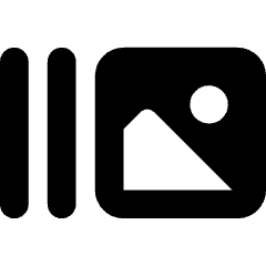 Gallery Slide Icon from Core Solid Set