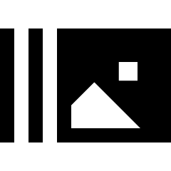 Gallery Slide Icon from Sharp Solid Set
