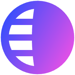 Left Half Shadow Circle Icon from Plump Gradient Set