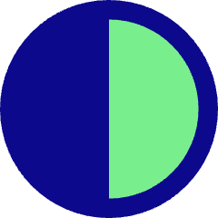 Left Half Shadow Circle Icon from Core Pop Set