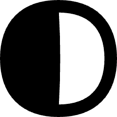 Left Half Shadow Circle Icon from Flex Solid Set
