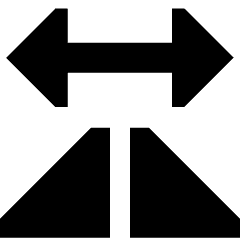 Mirror Horizontally Icon from Sharp Solid Set
