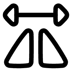 Mirror Horizontally Icon from Plump Line Set