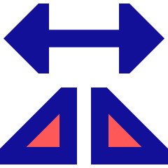 Mirror Horizontally Icon from Sharp Pop Set