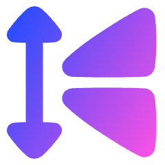 Mirror Vertically Icon from Plump Gradient Set