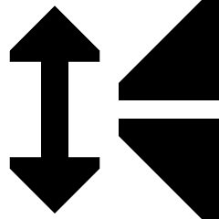 Mirror Vertically Icon from Sharp Solid Set
