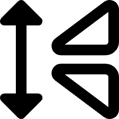 Mirror Vertically Icon from Core Remix Set