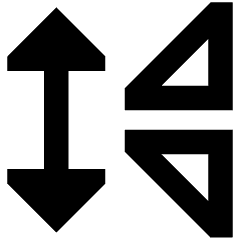 Mirror Vertically Icon from Sharp Remix Set
