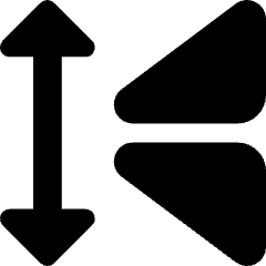 Mirror Vertically Icon from Core Solid Set