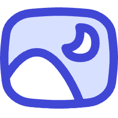 Night Landscape Mode Camera Icon from Flex Duo Set