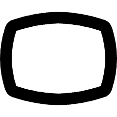 Photo Composition Oval Icon from Micro Line Set