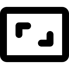 Photo Focus Frame Icon from Micro Line Set