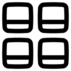 Polaroid Four Icon from Plump Line Set