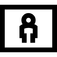 Portrait Setting Icon from Sharp Line Set