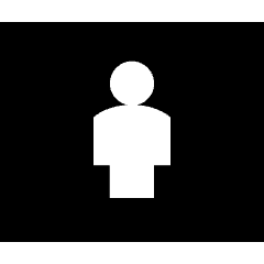 Portrait Setting Icon from Sharp Solid Set