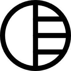 Right Half Shadow Circle Icon from Core Line Set