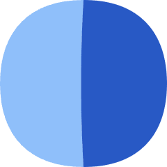 Right Half Shadow Circle Icon from Flex Flat Set