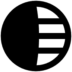 Right Half Shadow Circle Icon from Plump Remix Set
