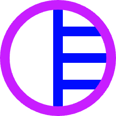 Right Half Shadow Circle Icon from Sharp Neon Set