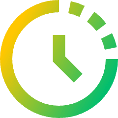 Time Lapse Icon from Sharp Gradient Set